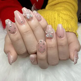 ネイル 🎀nana🫧 ワンホンネイル🎀のネイルデザイン