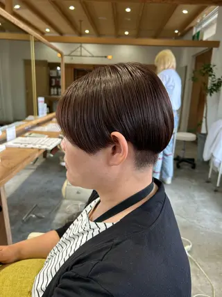 ショート カラー 佐藤 悠生 メンズパーマ.カットのヘアスタイル
