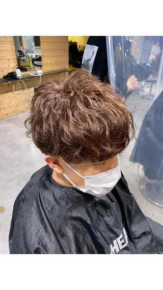 カラー パーマ メンズ メンズヘア特化 パーマ 縮毛矯正🔷のヘアスタイル