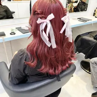 セミロング カラー ヘアアレンジ 愛されカラー🩷 はるなのヘアスタイル