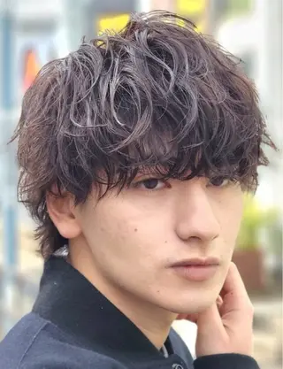 パーマ メンズ 白井 世那のヘアスタイル