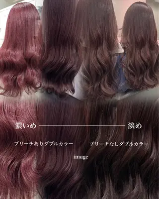 ロング 透明感×暖色カラー 🍒𝐘𝐮𝐤𝐚のヘアスタイル