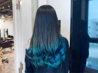 セミロング カラー ヘアカラー&縮毛矯正 STAR☆RIVERのヘアスタイル