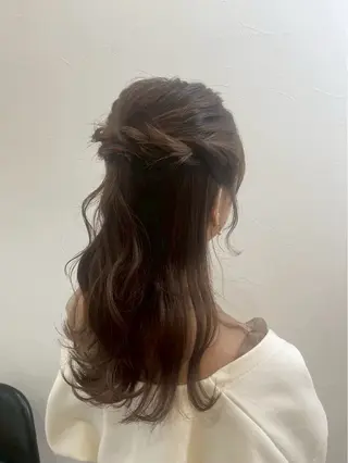 ヘアアレンジ ‎🤍りく 透明感カラー/熊谷のヘアスタイル