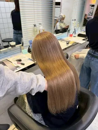 カラー 赤み消し🏹上品甘め トレンドカラー/横浜のヘアスタイル