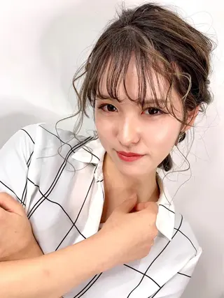 セミロング ヘアアレンジ TAKAHASHI LEAPSのヘアスタイル