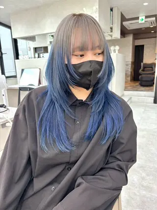 カラー デザイン×ダブルカラ ーHarusa🎀のヘアスタイル