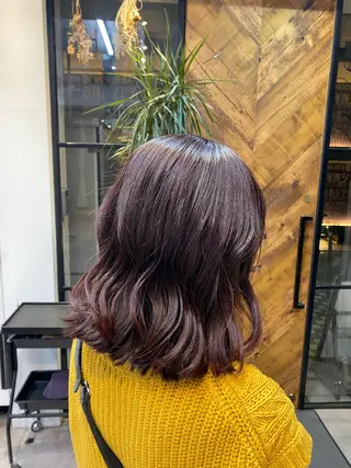 ミディアム カラー 透明感うる艶カラー ¦コユキ🫧💞のヘアスタイル