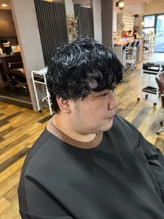 パーマ メンズ 小松 莉夏子のヘアスタイル