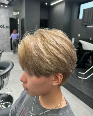 ミディアム カラー メンズ 町田No.1パーマ 特化✂︎小杉澪生のヘアスタイル
