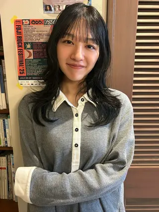 ロング カラー ヘアアレンジ Masaki レイヤーカットのヘアスタイル