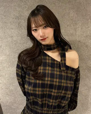 セミロング カラー RURI韓国ボブ 🇰🇷タッセルボブのヘアスタイル