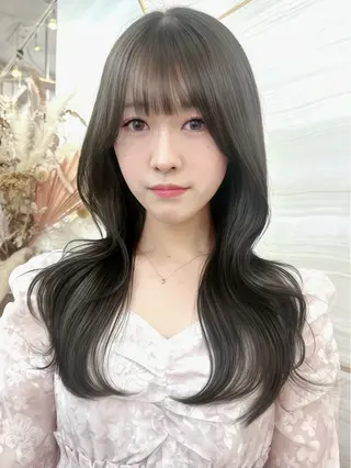 ロング カラー 🦋高瀬寛菜🦋 韓国レイヤーのヘアスタイル