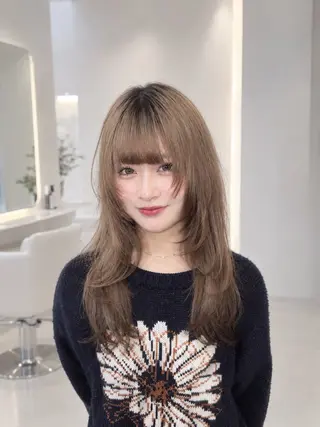 セミロング 【韓国✖️透明感】 🇰🇷SOGO🩶のヘアスタイル