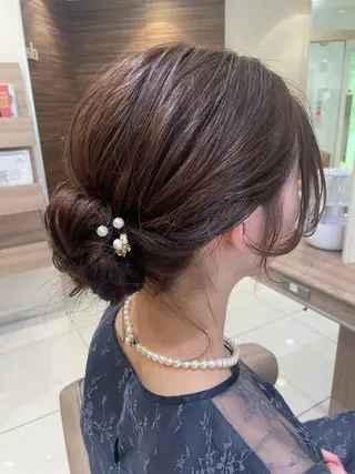 ミディアム ヘアアレンジ 韓国ヘアメイク🎀/ 縮毛矯正✨山本媛香のヘアスタイル
