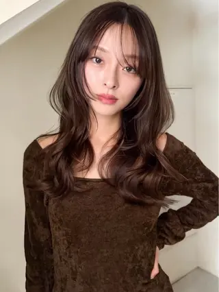 ロング カラー 透明感カラー/似合わ せカラーMIKAのヘアスタイル
