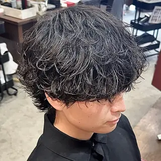 パーマ メンズ スペインカール/ 海外ヘア/RYUのヘアスタイル