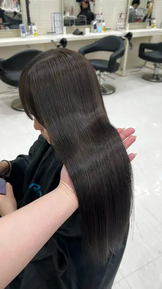 ロング カラー ヘアアレンジ 韓国レイヤー&ピンク 艶髪🩶maikoのヘアスタイル