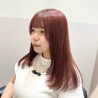 セミロング カラー 🩵ブリーチカラー MIORI🩵のヘアスタイル