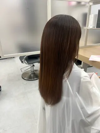 セミロング 今話題の艶髪矯正 美艶カラー/FUKAのヘアスタイル