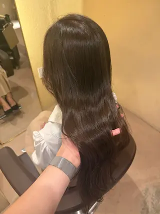 ロング カラー Risa🐈⬛/ グレージュ/透明感のヘアスタイル