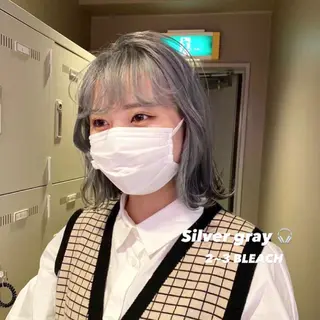 ミディアム カラー パーマ ヘアアレンジ メンズ キッズ ネイル マツエク・マツパ KANAMI 🌏のヘアスタイル
