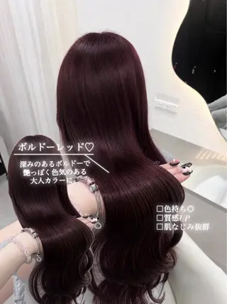 ロング カラー ヘアアレンジ 🩶透明感カラー 池袋/mei🩶のヘアスタイル