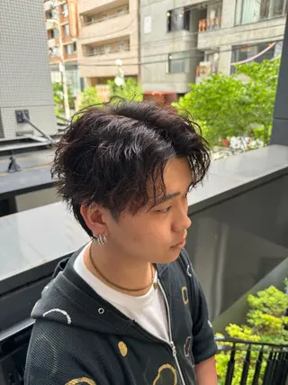 パーマ メンズ 河野 悠のヘアスタイル