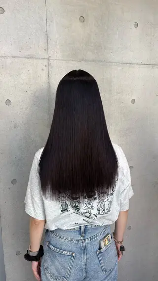 ロング カラー パーマ ヘアアレンジ メンズ 赤み消しカラー /美 髪☘️Reika☘️のヘアスタイル