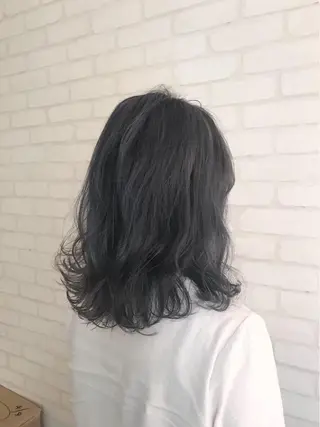 セミロング カラー repose日本橋 室町のヘアスタイル