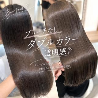 セミロング カラー 似合わせカラー/艶 髪質改善/ヨシザキのヘアスタイル