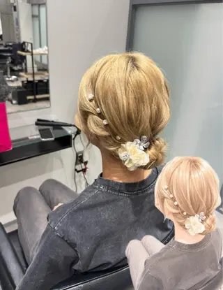 ヘアアレンジ NANOHA エクステ・ヘアセットのヘアスタイル