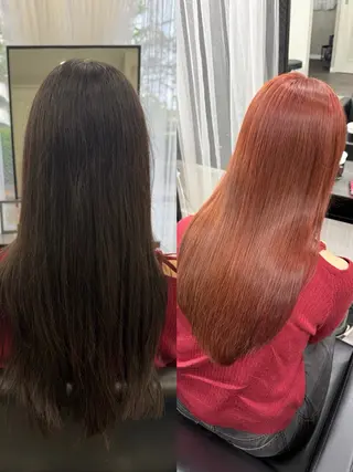 ロング 阿世賀 潤のヘアスタイル