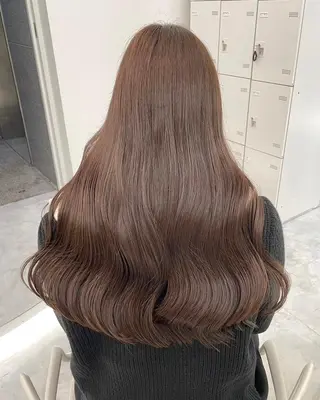 カラー 🌸春の暗髪カラー 🌸透明感ヘアのヘアスタイル
