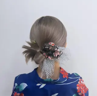 ショート ヘアアレンジ 大羅 海比のヘアスタイル