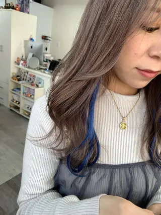 セミロング 坂井 水菜美のヘアスタイル