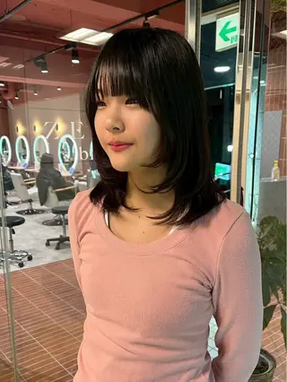 ロング リピート率No1透明 感カラー/HANAのヘアスタイル