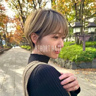 ショート 縮毛矯正/レイヤー taiga🧡のヘアスタイル