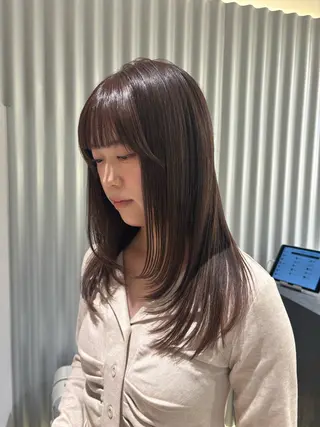 ミディアム カラー ヘアアレンジ 押切 響　のヘアスタイル