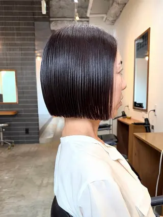 ショート 愛花/久屋大通/ 切りっぱなしボブのヘアスタイル