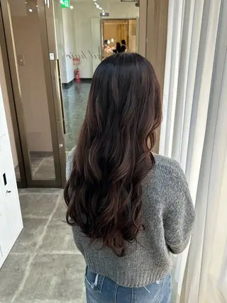 ロング カラー メンズ 髪質改善×縮毛矯正 taichi副店長のヘアスタイル