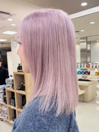 ミディアム カラー 暖色/ブリーチカラー 🎀 M i k uのヘアスタイル