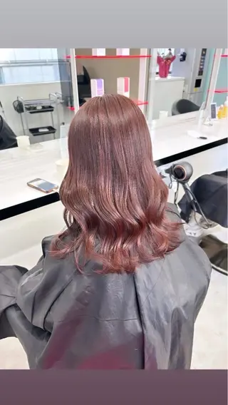 ミディアム カラー ヘアアレンジ NANA💓韓国ヘア /レイヤー/暖色💓のヘアスタイル