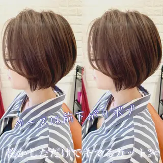 ショート カラー 大人女性ショート専門 tomodaのヘアスタイル