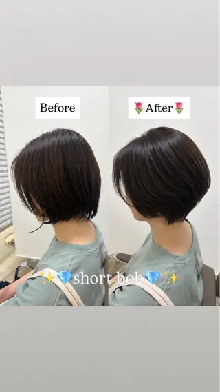 ショート 🤎骨格似合わせ/ ヘア/MIYU🤎のヘアスタイル