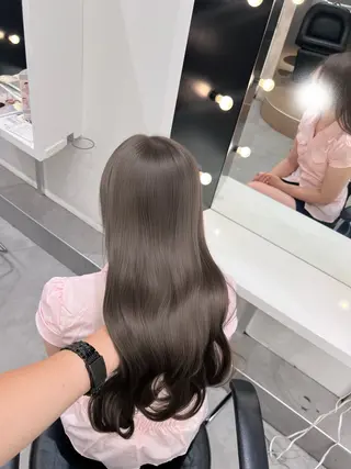 ロング しゅういち/赤み消し カラー特化のヘアスタイル