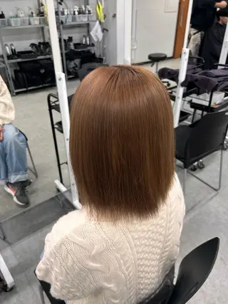 ミディアム カラー 寒色🦋韓国ヘア💙 ブリーチ/レイヤーのヘアスタイル
