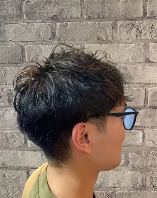 ショート パーマ メンズ Men's特化 ✂️ 垢抜けパーマ/宮澤蓮のヘアスタイル