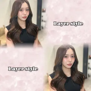 ロング カラー りほ/似合わせカット /レイヤーカットのヘアスタイル