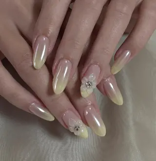 ネイル By moonネイル 🌷ワンホン/韓国風のネイルデザイン